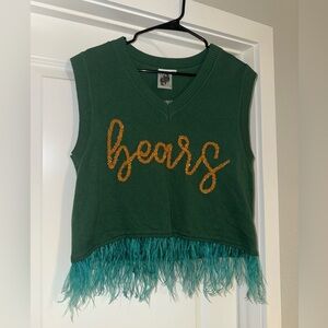 QUEEN OF SPARKLES Baylor Bears Top with Gold Accents